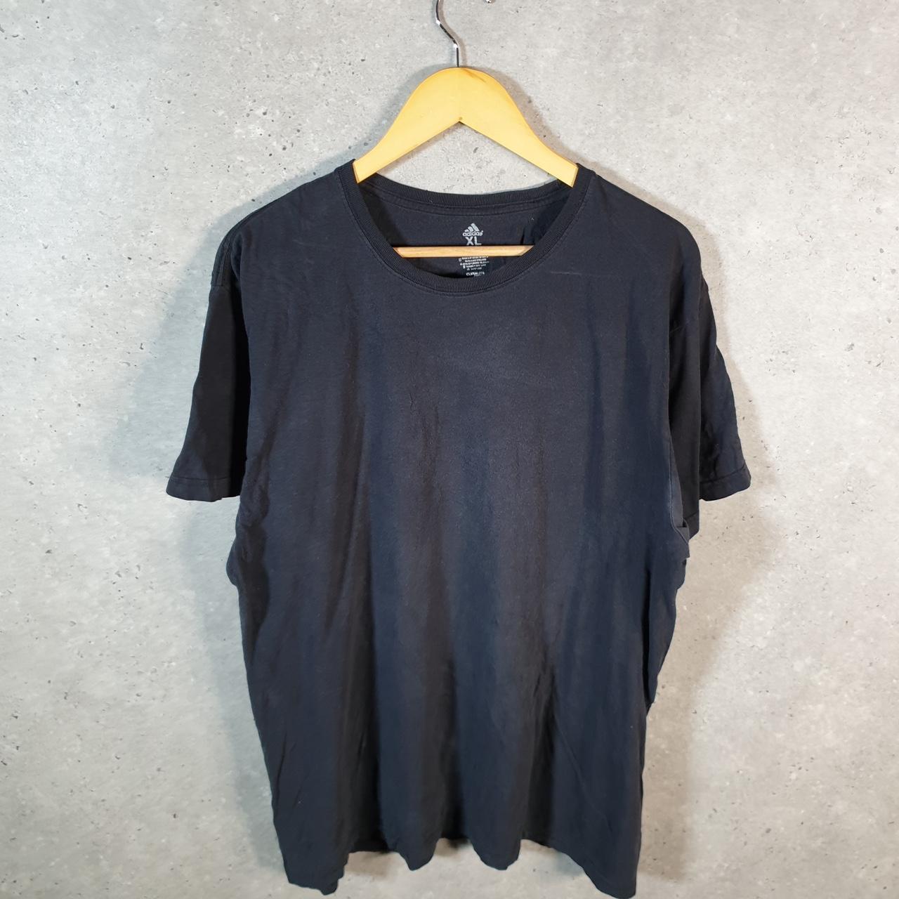 Vintage Adidas Climalite T Shirt Men’s XL Black Three Stripes Logo Athletic