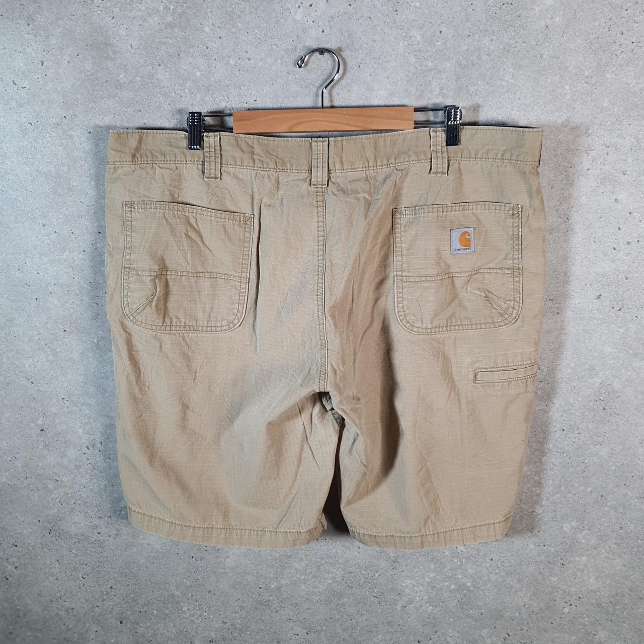 Vintage Carhartt Baggy Carpenter Shorts Jorts Cargo Men’s W44 Brown Relaxed Fit Workwear A4838