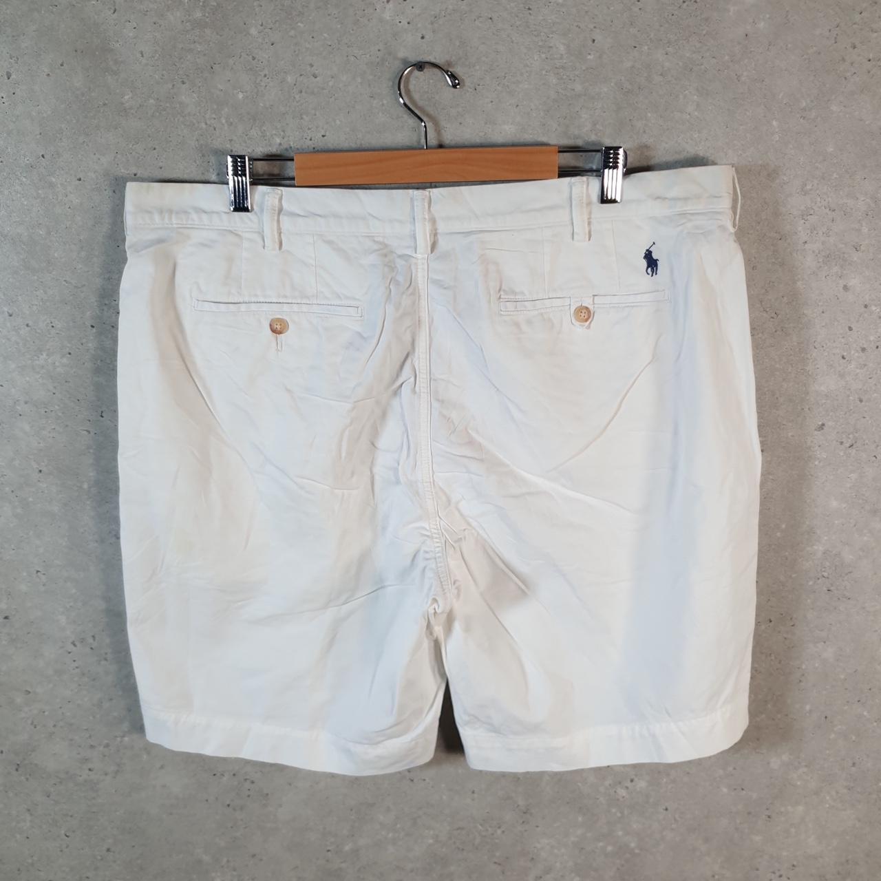 Vintage Ralph Lauren Polo Shorts Jorts Chino Cargo Men’s W40 White Baggy Cotton