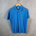 Vintage Lacoste Polo Shirt Men’s Medium Blue Regular Fit Embroidered Logo