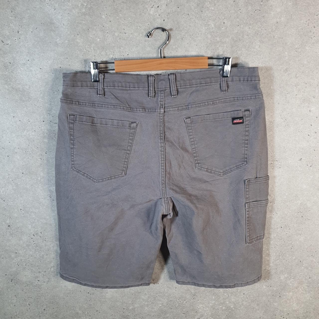 Vintage Dickies Baggy Chino Shorts Jorts Cargo Mens W40 Grey Regular Fit