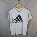 Vintage Adidas Spellout Golf T Shirt Men’s Medium White Three Stripes Logo