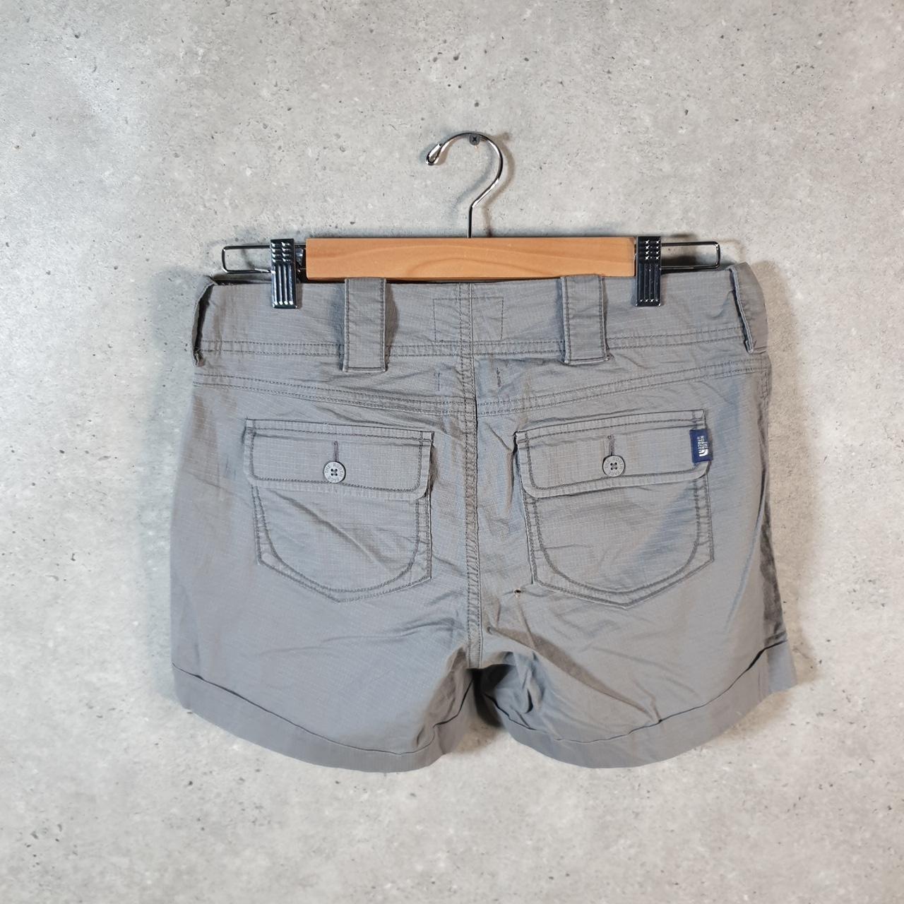 Vintage The North Face TNF Shorts Jorts Chino Cargo Womens UK6 Grey Baggy Cotton