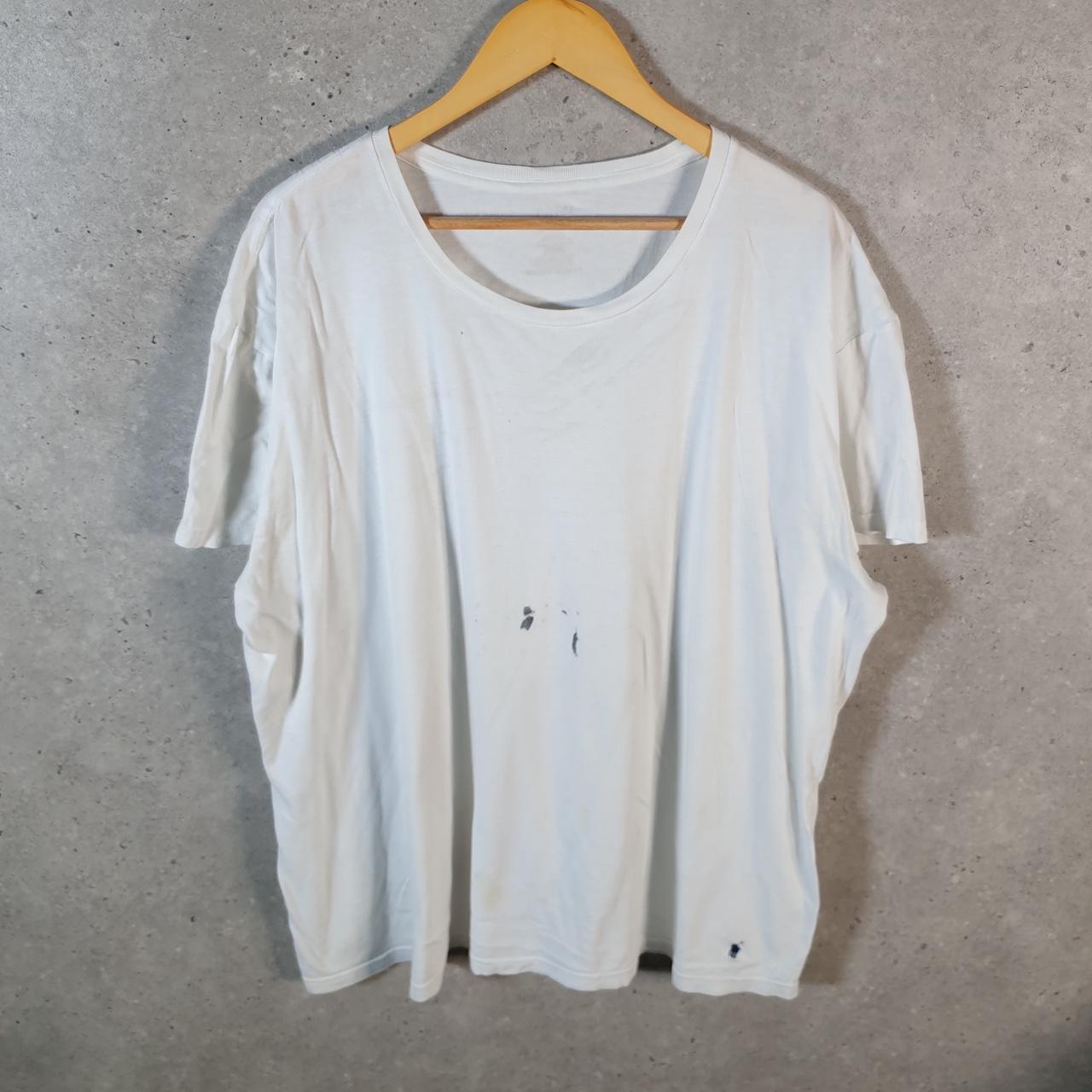 Vintage Ralph Lauren Polo T Shirt Men’s Large White Embroidered Slim Fit Pony