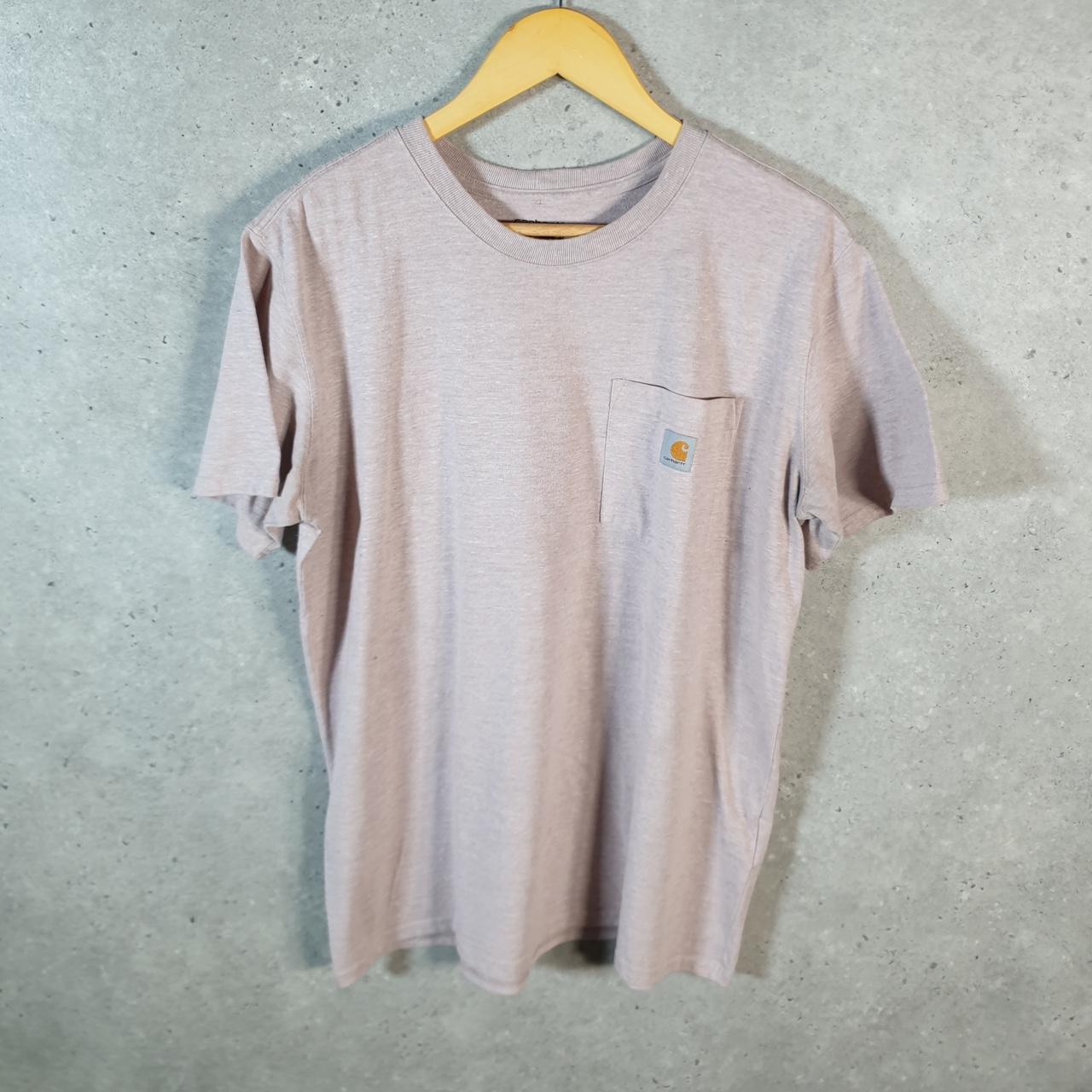 Vintage Carhartt Pocket T Shirt Womens Large Pink Workwear Chore Utility Loose Fit C9339