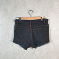 Vintage Levi’s Cut Off Baggy Shorts Jorts Cargo Womens W30 Black Relaxed Denim