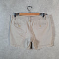 Vintage Dockers Chino Shorts Jorts Cargo Womens W34 Beige Baggy Cotton A4321