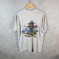 Vintage Hanes 50/50 Always Ready 1994 USA Single Stitch T Shirt Men’s Large Grey Big Fish Vintage