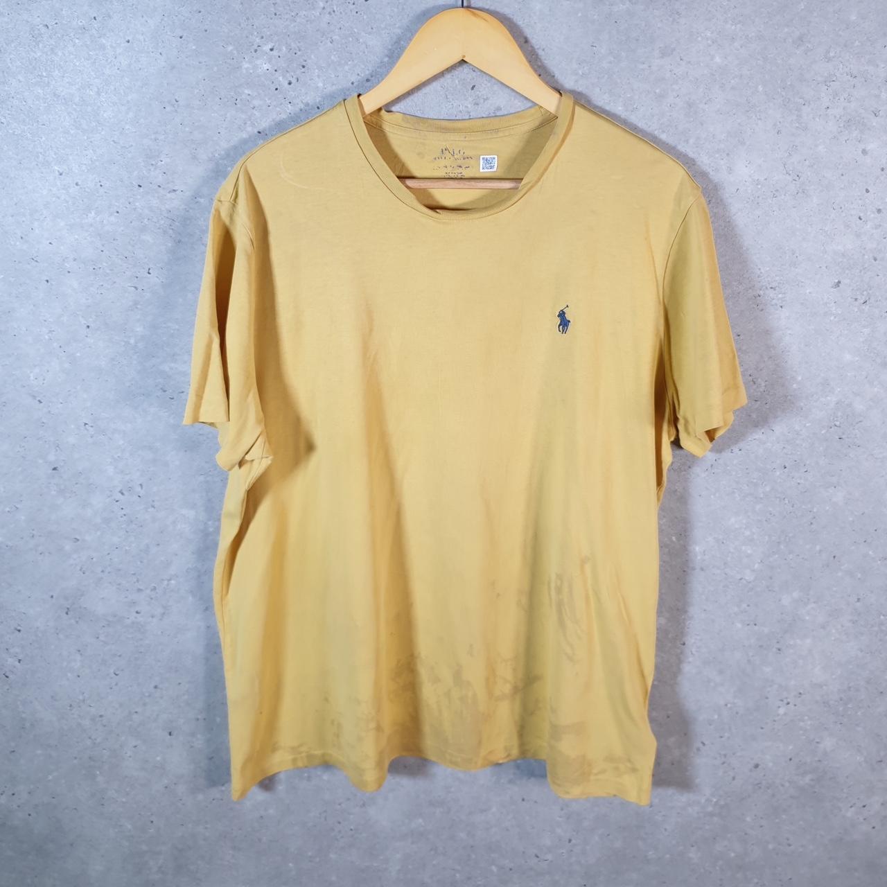 Vintage Ralph Lauren T Shirt Men’s Large Orange Classic Fit Embroidered Pony