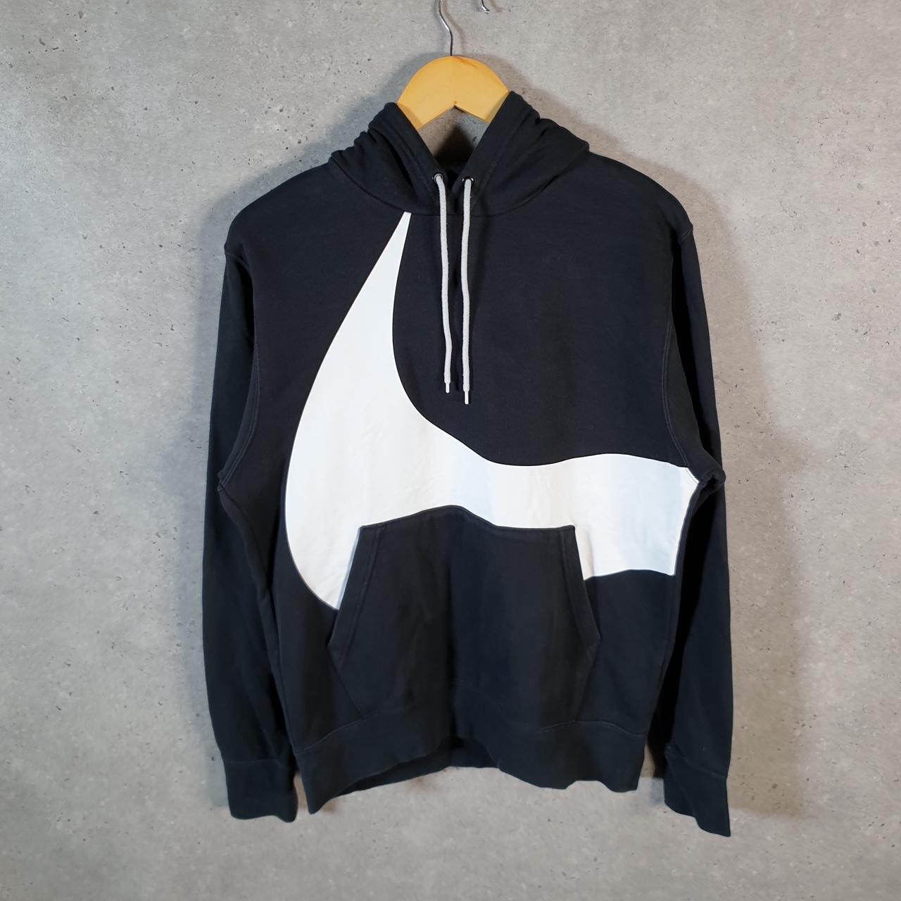 Vintage Nike Big Print TM Hoodie Men’s Small Black Pullover