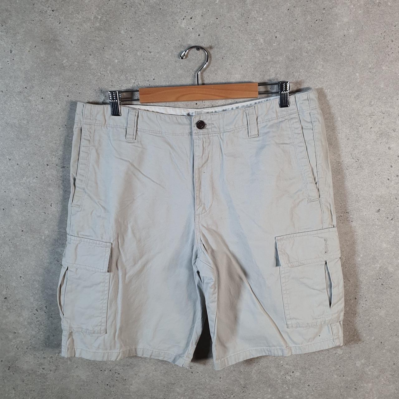 Vintage Dockers Chino Shorts Jorts Cargo Men’s W36 Beige Baggy Cotton A4405