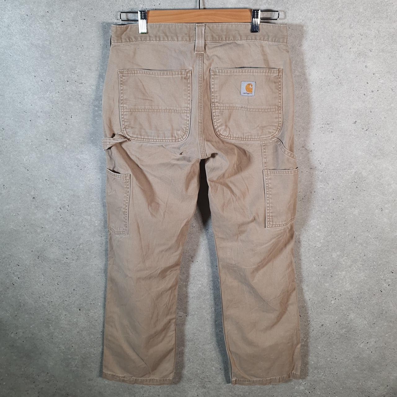 Vintage Carhartt Carpenter Trousers Mens W31 L30 Brown Relaxed Fit Workwear USA