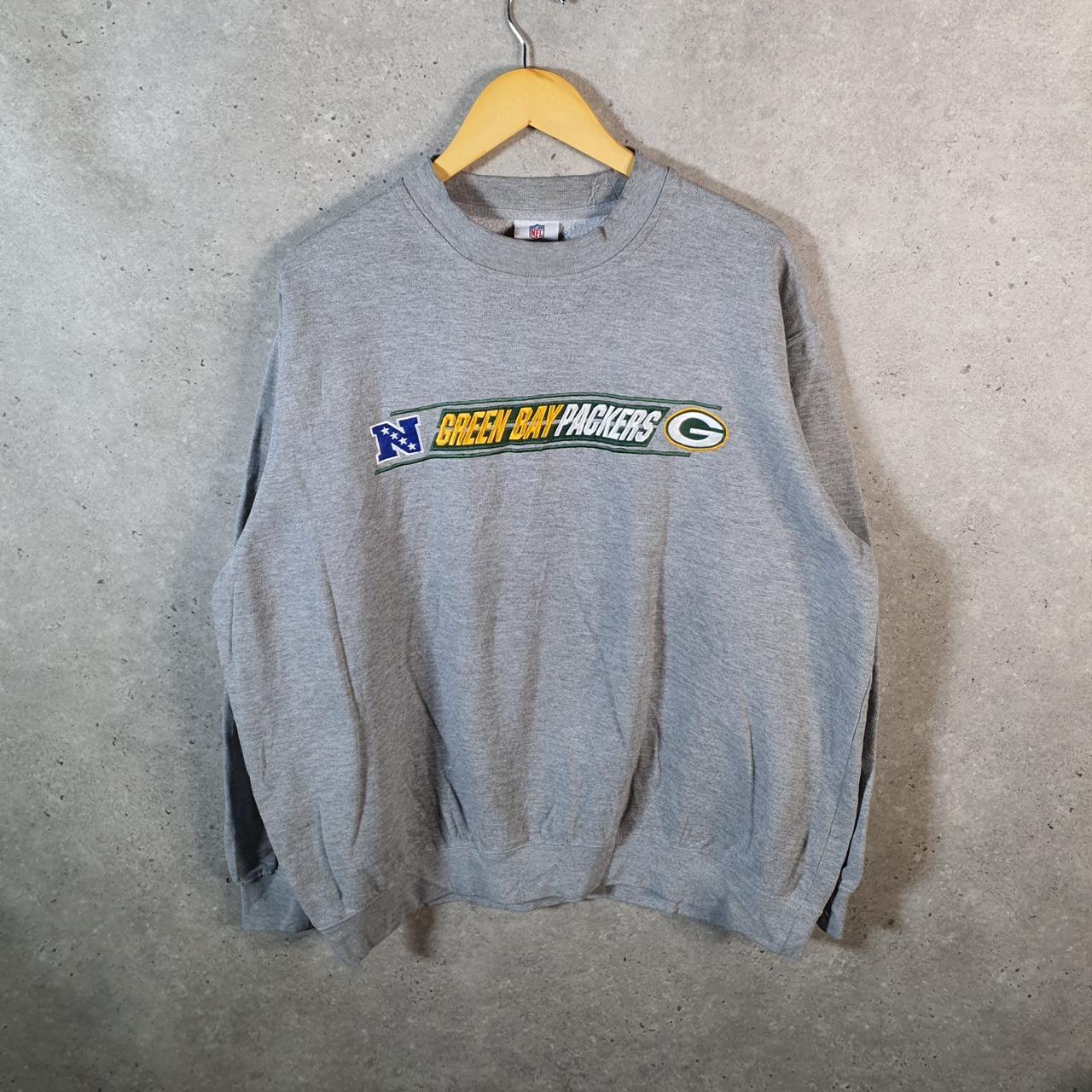Vintage NFL Green Bay Packers Sweatshirt Men’s XL Grey Embroidered Pro Sport USA
