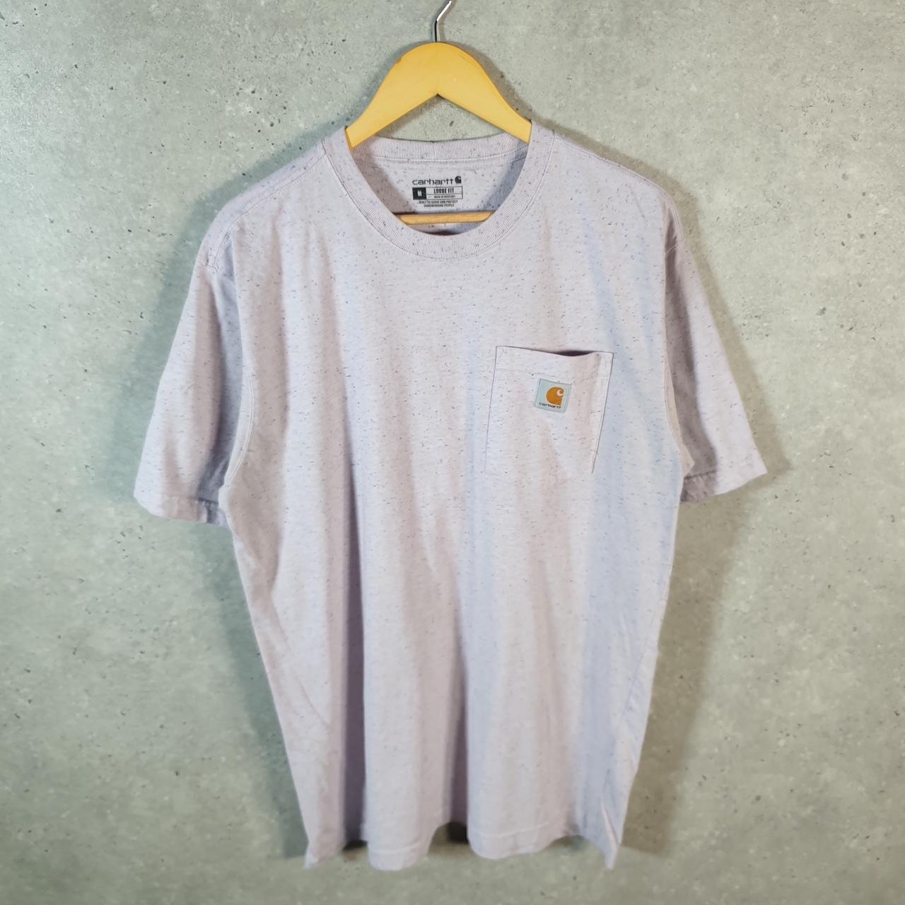 Vintage Carhartt Pocket T Shirt Men’s Medium Pink Workwear Chore Utility Loose Fit C9183