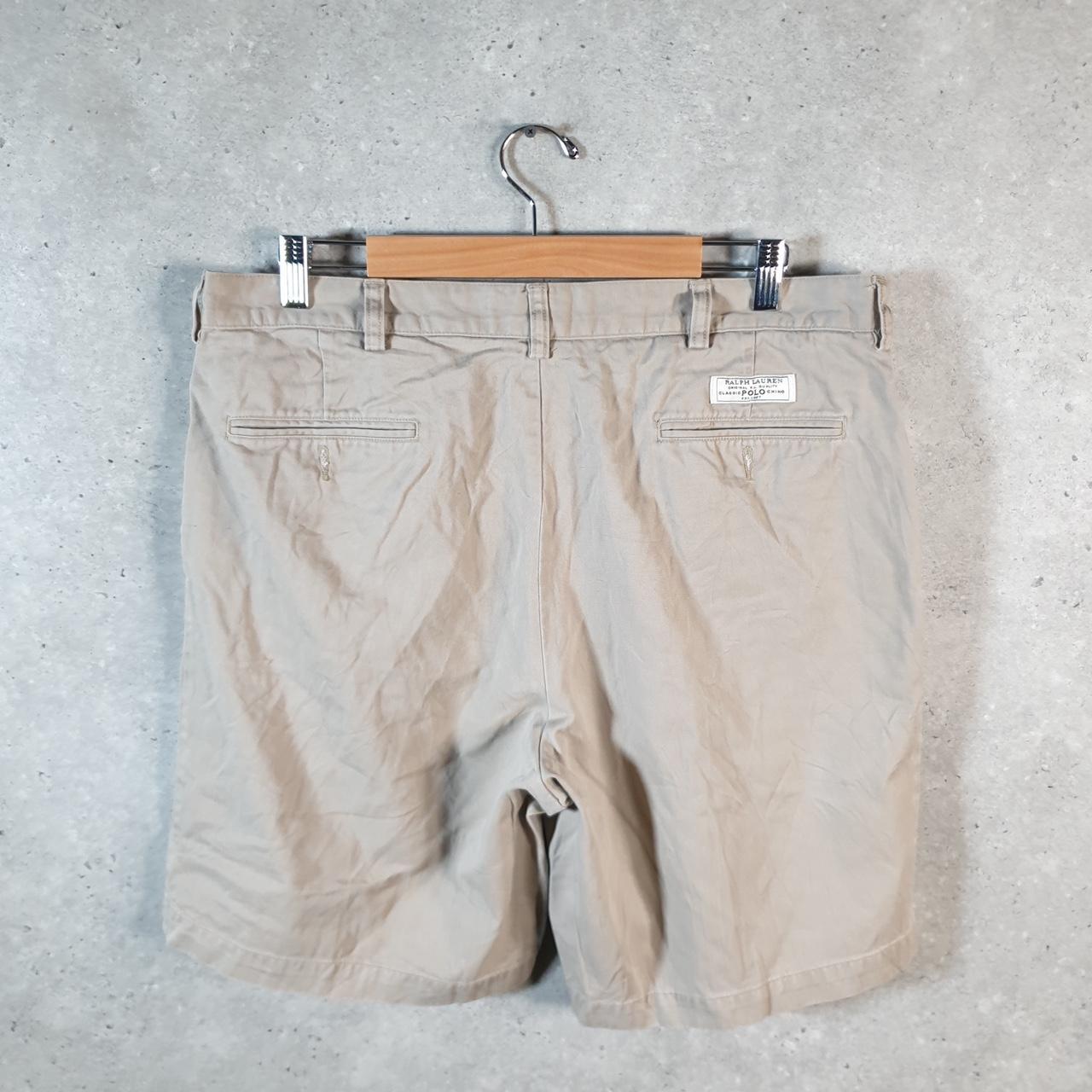 Vintage Ralph Lauren Polo Shorts Jorts Chino Cargo Men’s W38 Brown Baggy Cotton A4601