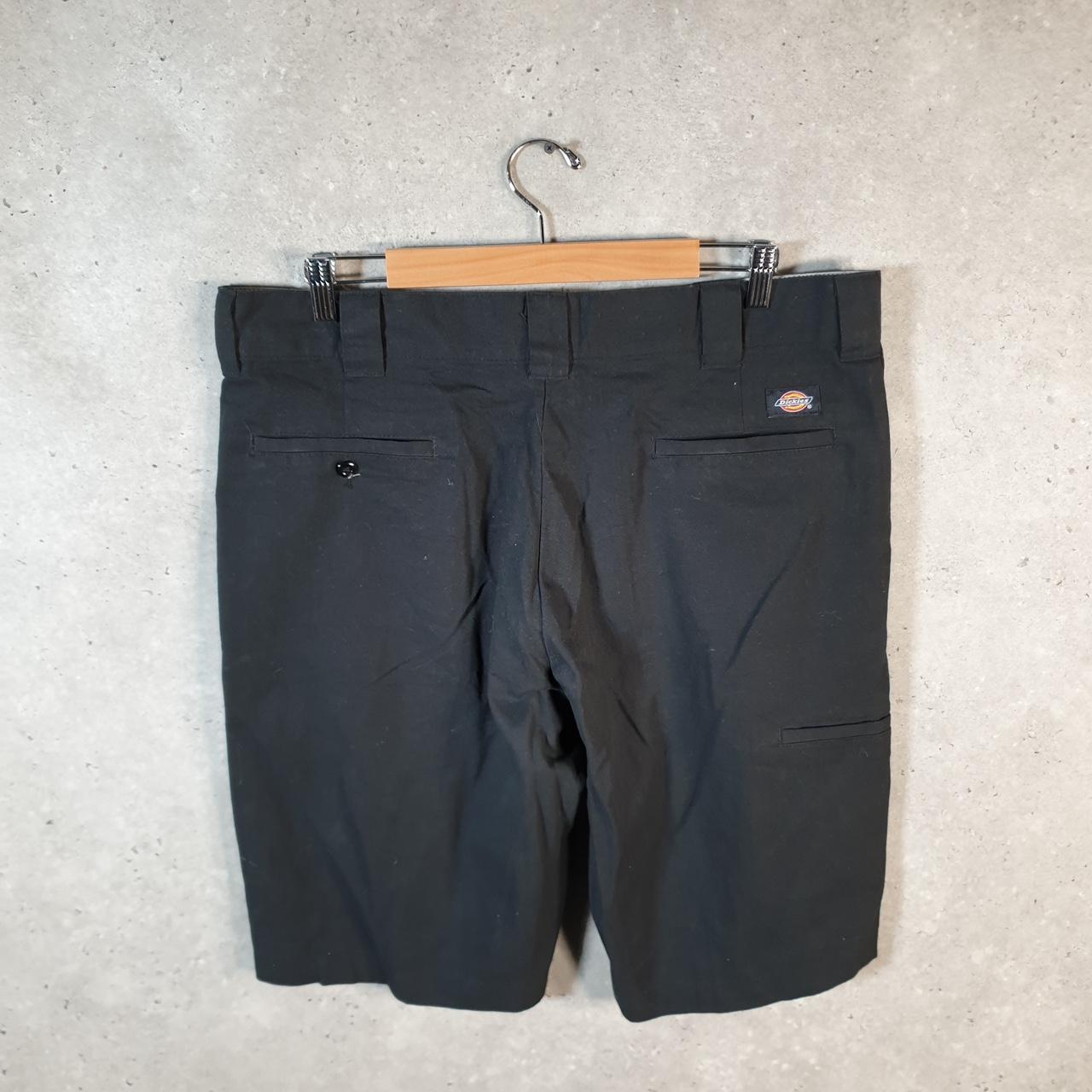 Vintage Dickies Flex Baggy Chino Shorts Jorts Cargo Mens W36 Black Relaxed Fit