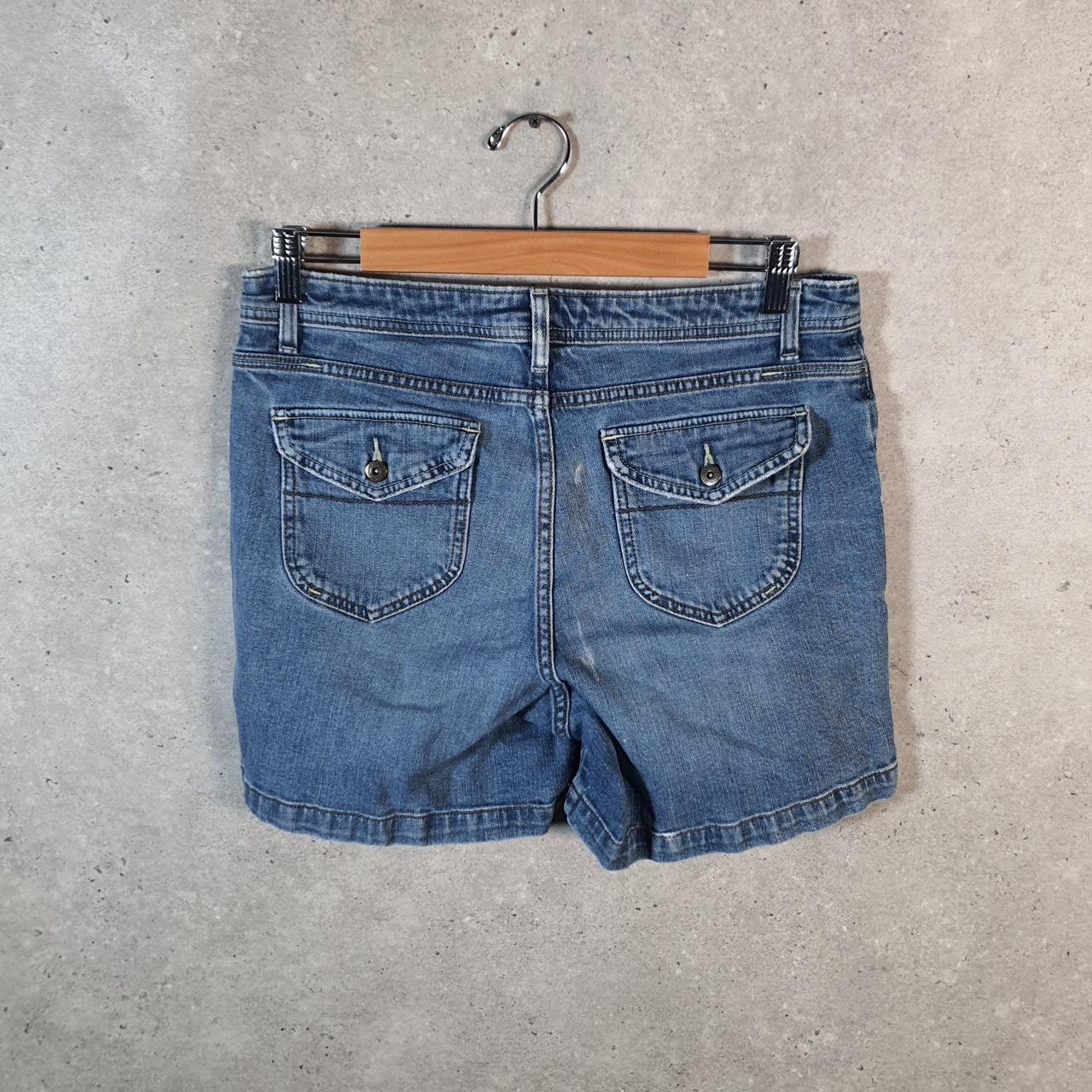 Vintage Lee Baggy Shorts Jorts Cargo Womens W30 Blue Denim Relaxed Cargo