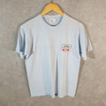 Vintage K Brand Caterpillar Tools Graphic 90s USA Single Stitch T Shirt Men’s Medium Blue