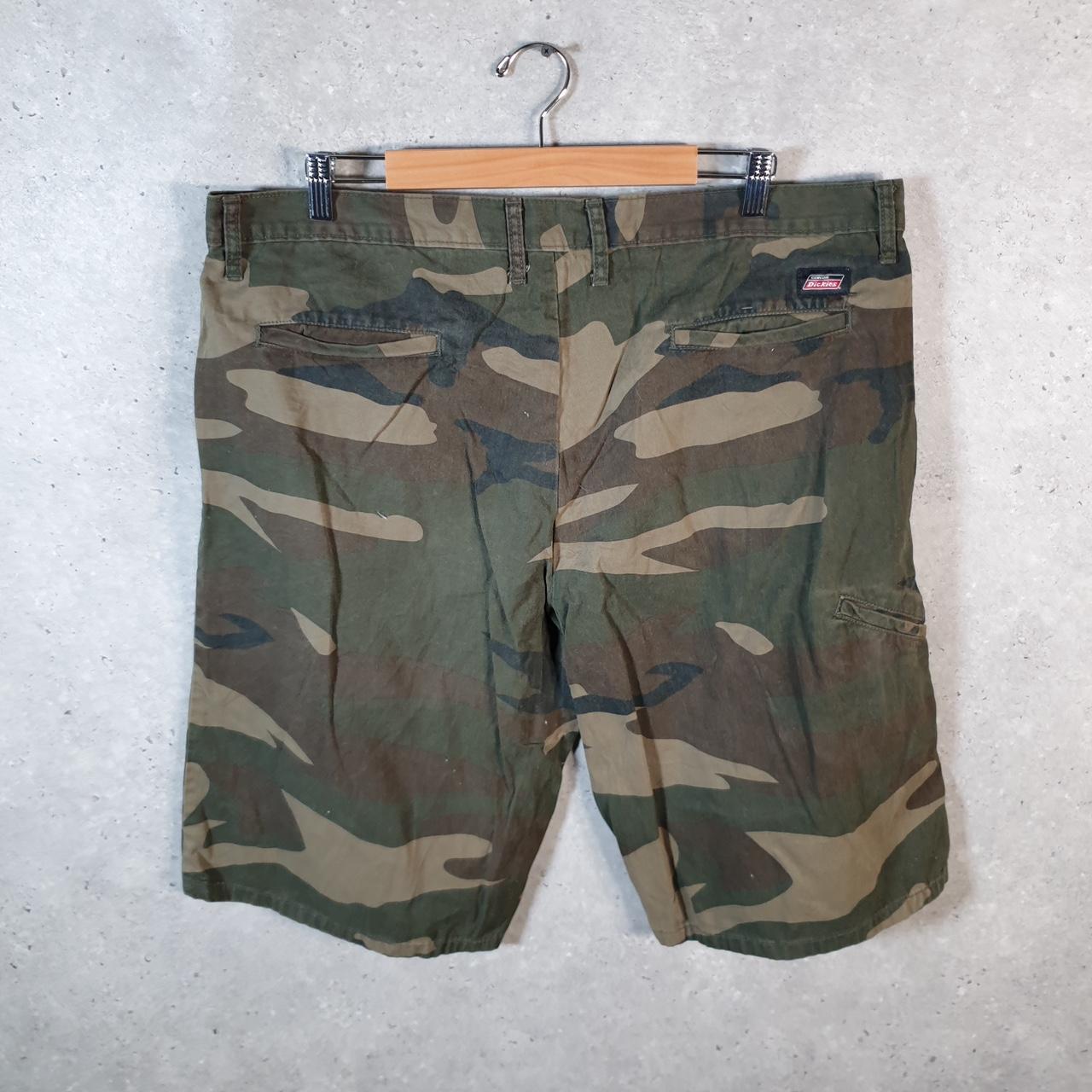Vintage Dickies Baggy Chino Shorts Jorts Cargo Mens W40 Camouflage Loose Fit