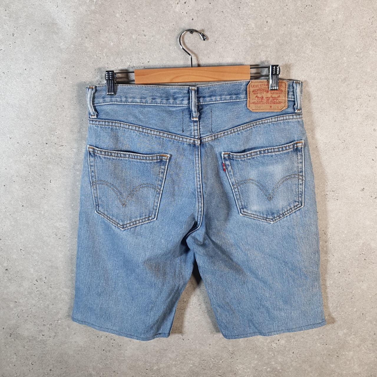 Vintage Levi’s 550 Baggy Shorts Jorts Cargo Mens W32 Blue Relaxed Denim