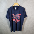 Vintage Fruit of the Loom Piranhas Great Swim 1997 Single Stitch T Shirt Men’s Large Blue C9475