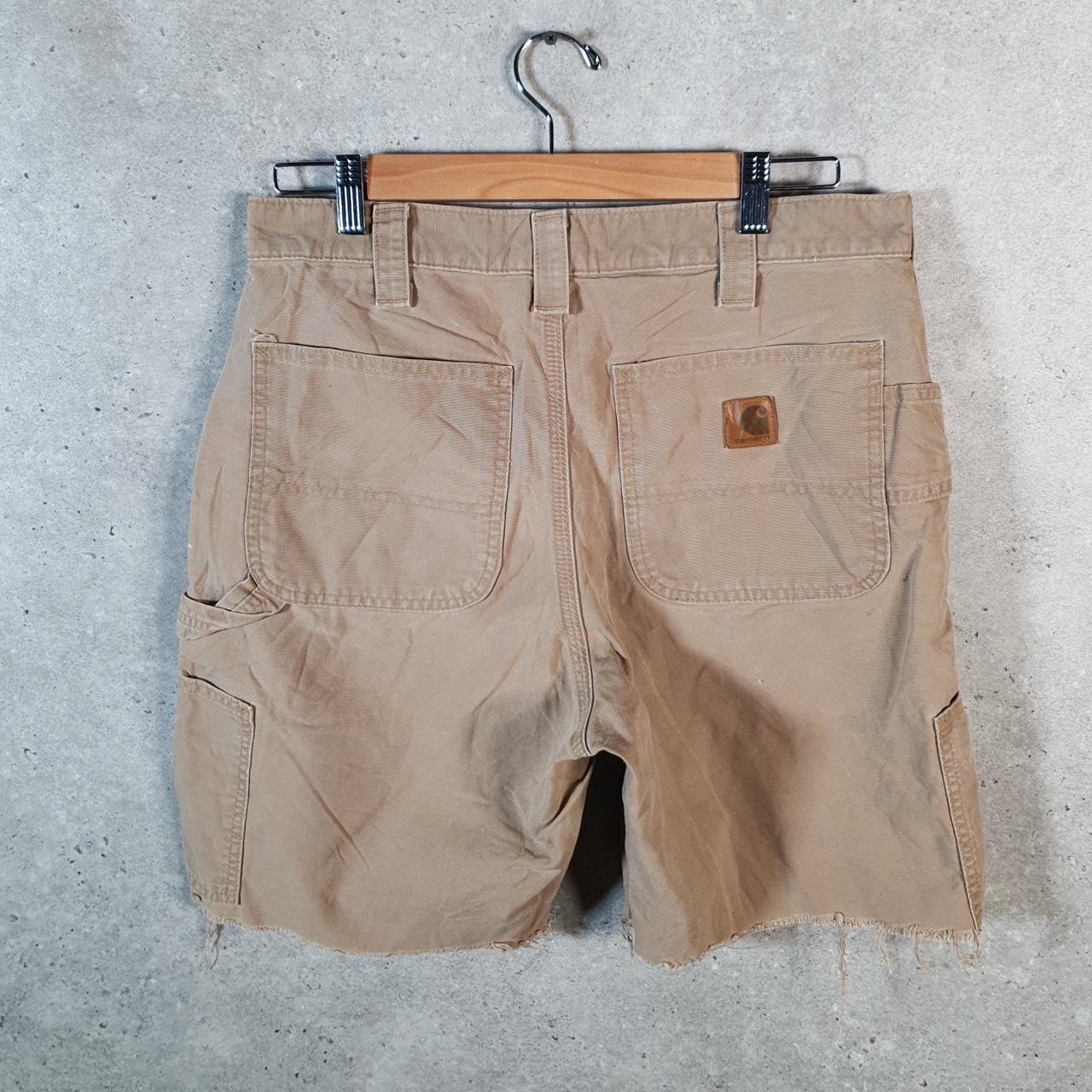 Vintage Carhartt Baggy Carpenter Shorts Jorts Cargo Men’s W32 Brown Original Fit Workwear Big Fish Vintage