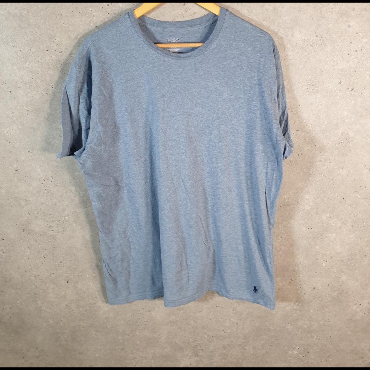 Vintage Ralph Lauren Polo T Shirt Men’s Large Blue Embroidered Classic Fit Pony C8574