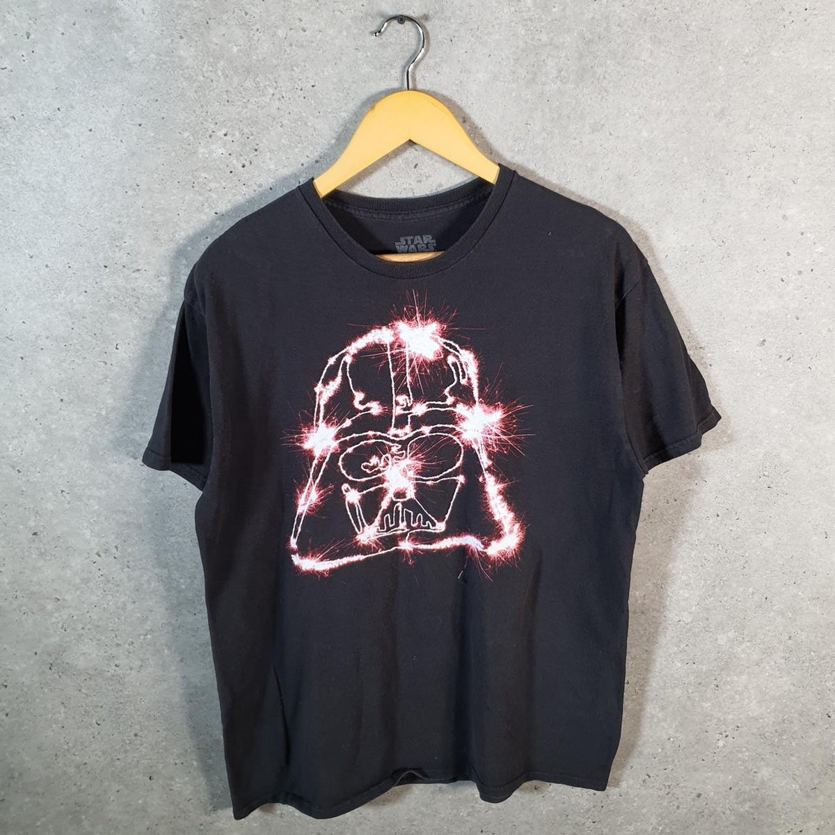 Vintage Star Wars Darth Vader T Shirt Shirt Men’s Large Black Logo Graphic Spellout
