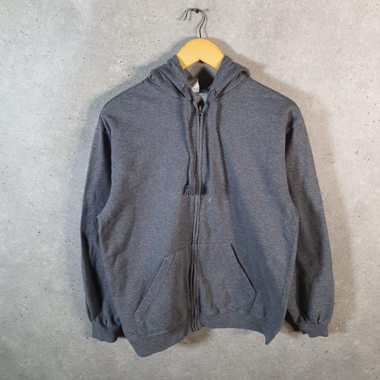 Vintage Lee Sport Hoodie Womens Medium Grey USA Full Zip