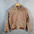 Vintage Carhartt Active Hooded Jacket Men’s XSmall Brown Workwear Canvas USA G2122