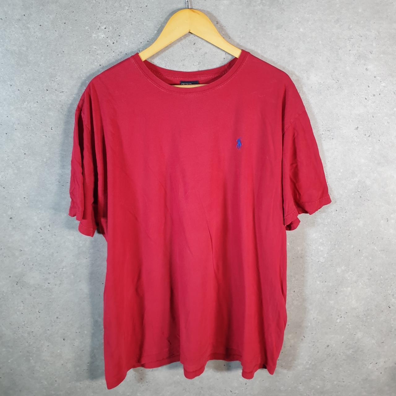 Vintage Ralph Lauren Polo T Shirt Men’s XL Red Embroidered Classic Fit Pony C8572