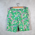 Vintage Ralph Lauren Paisley Polo Shorts Jorts Chino Cargo Men’s W34 Green Baggy Cotton A4358