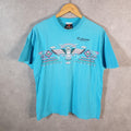 Vintage Signal Kelowna Canada 90s Graphic USA Single Stitch T Shirt Men’s Large Blue C8378