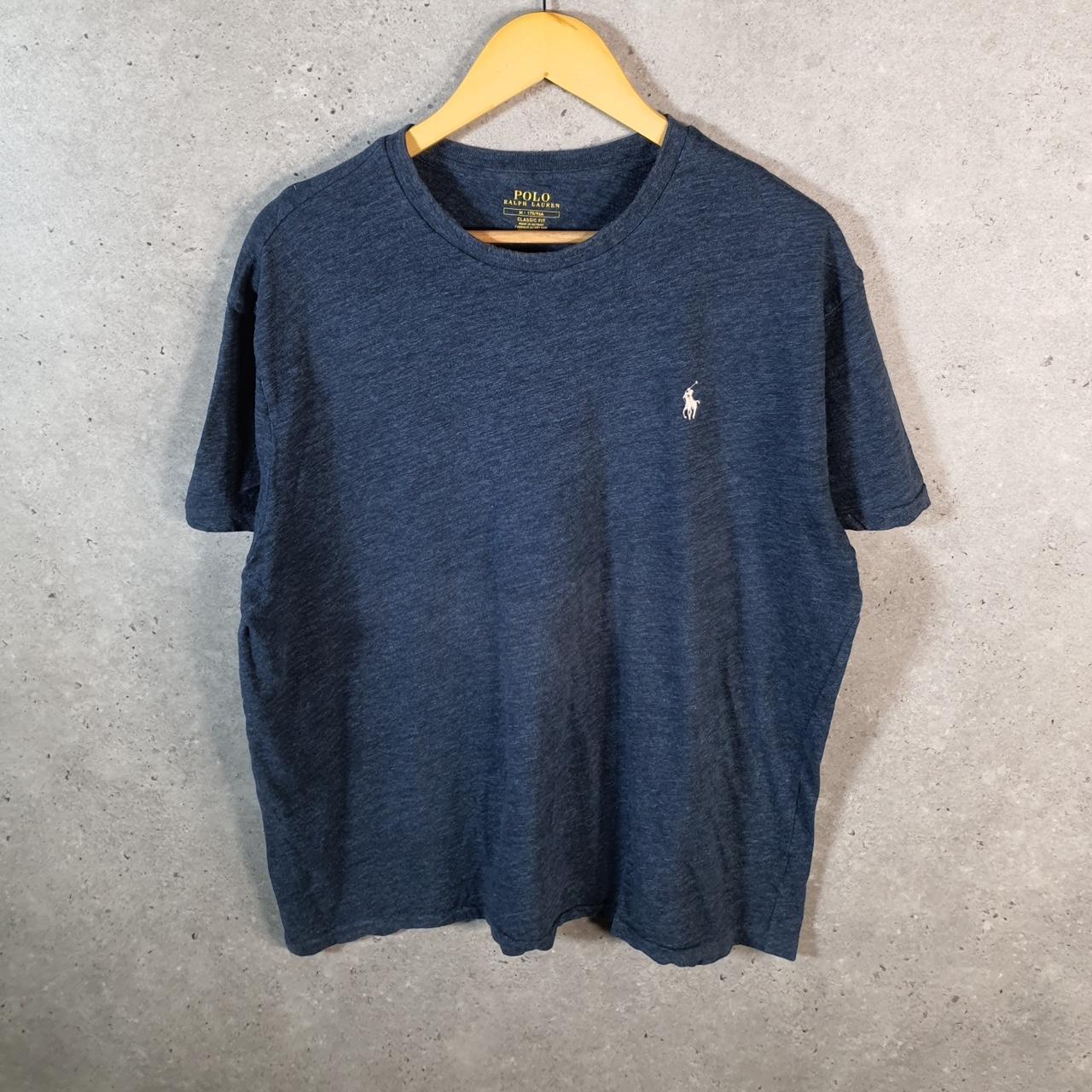 Vintage Ralph Lauren Polo Sport T Shirt Men’s Medium Blue  Classic Fit Embroidered Pony C8709