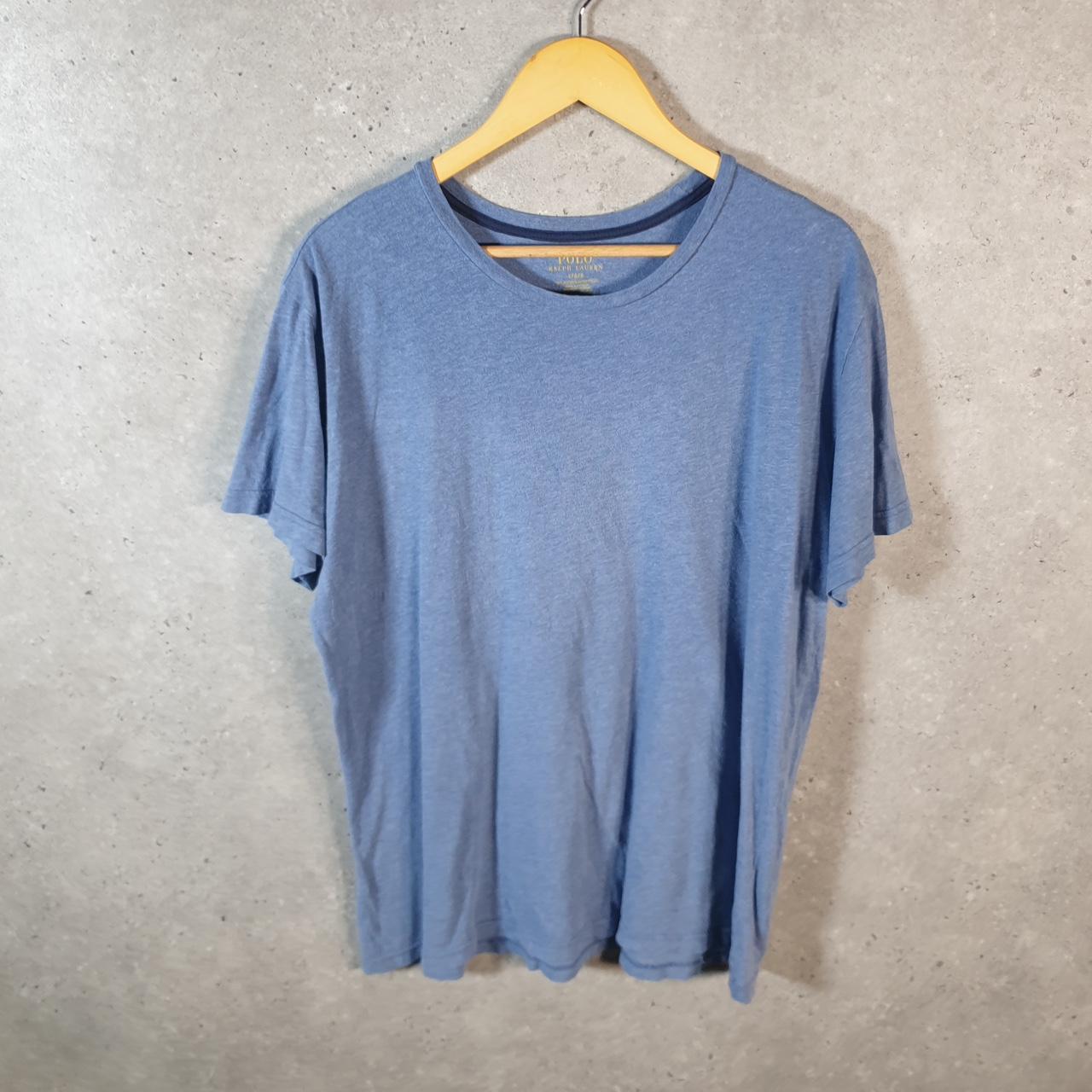 Vintage Ralph Lauren Polo T Shirt Men’s Large Blue Embroidered Classic Fit Pony C9070