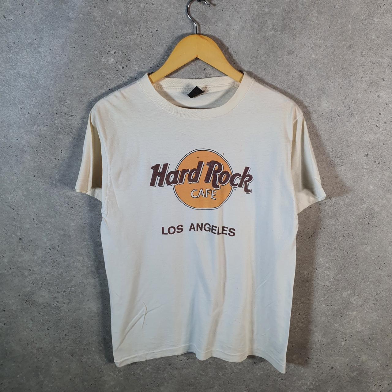 Vintage Hard Rock Cafe Los Angeles 90s USA Single Stitch T Shirt Men’s Large White