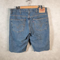 Vintage Levi’s 550 Baggy Shorts Jorts Cargo Mens W38 Blue Relaxed Denim