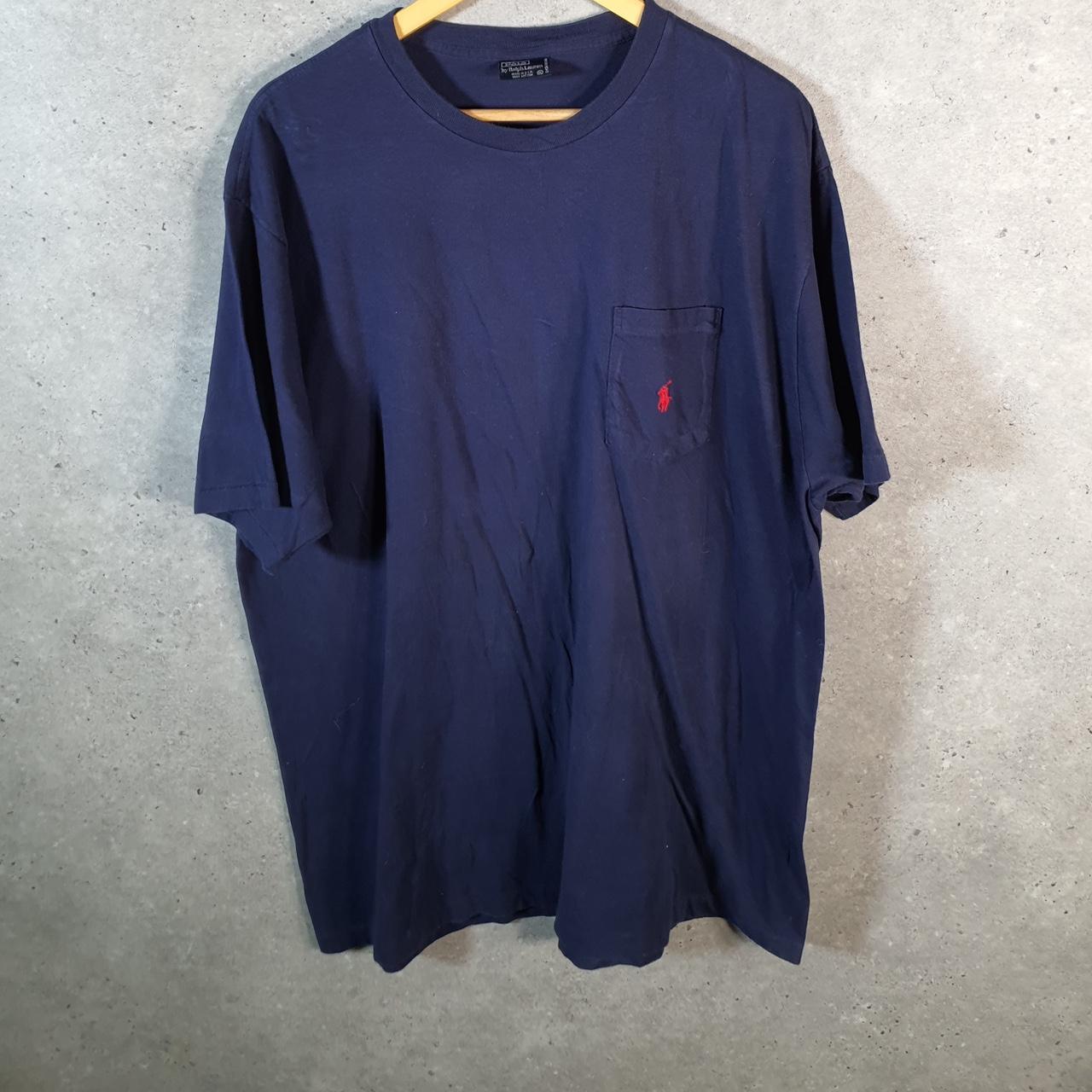 Vintage Ralph Lauren Polo Sport T Shirt Men’s XL Blue Classic Fit Embroidered Pony C8659