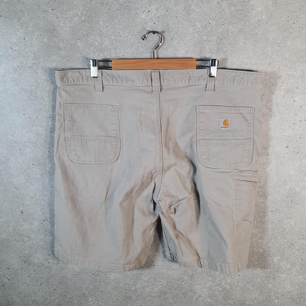 Vintage Carhartt Baggy Carpenter Shorts Jorts Cargo Men’s W44 Brown Relaxed Fit Workwear A4720