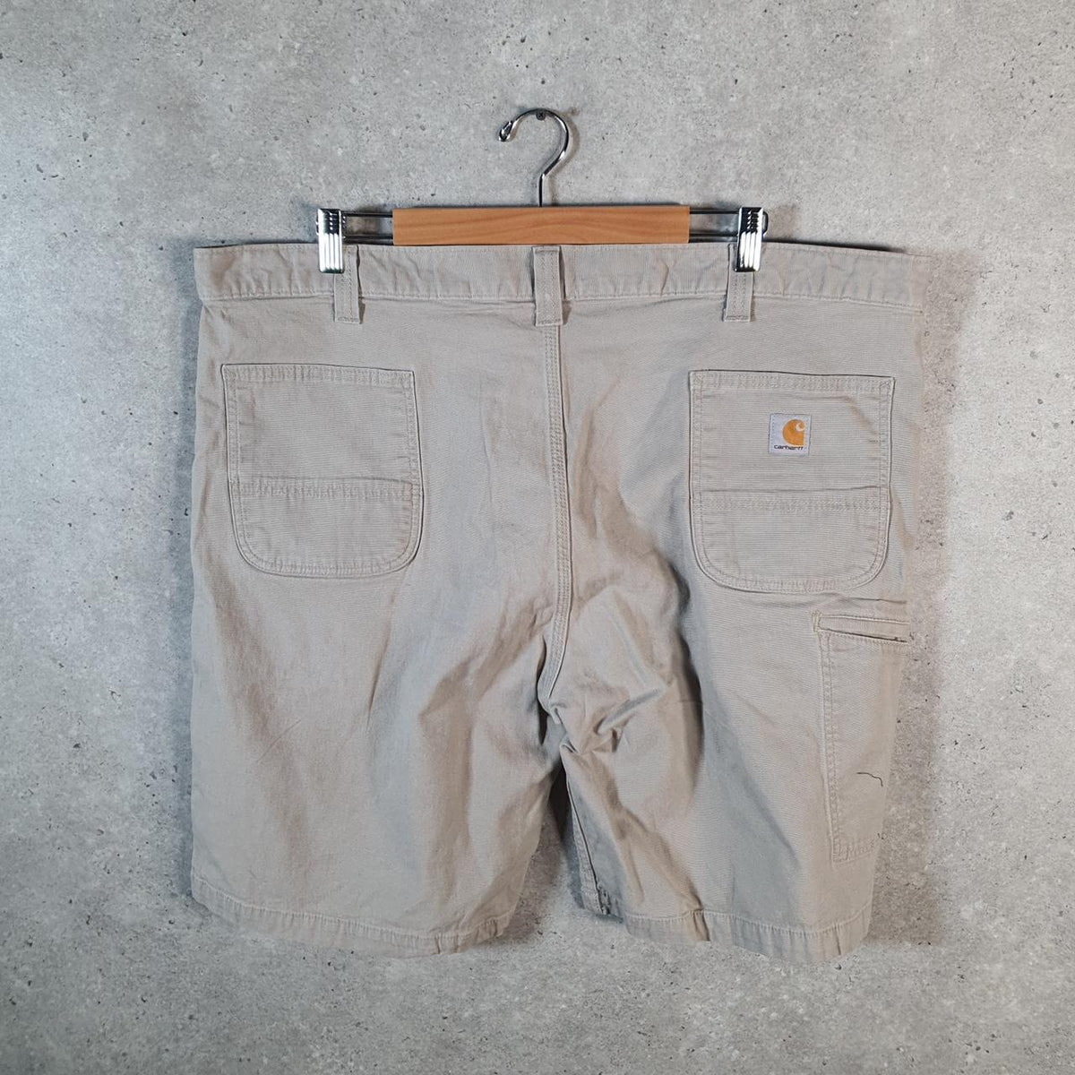 Vintage Carhartt Baggy Carpenter Shorts Jorts Cargo Men’s W44 Brown Relaxed Fit Workwear A4720