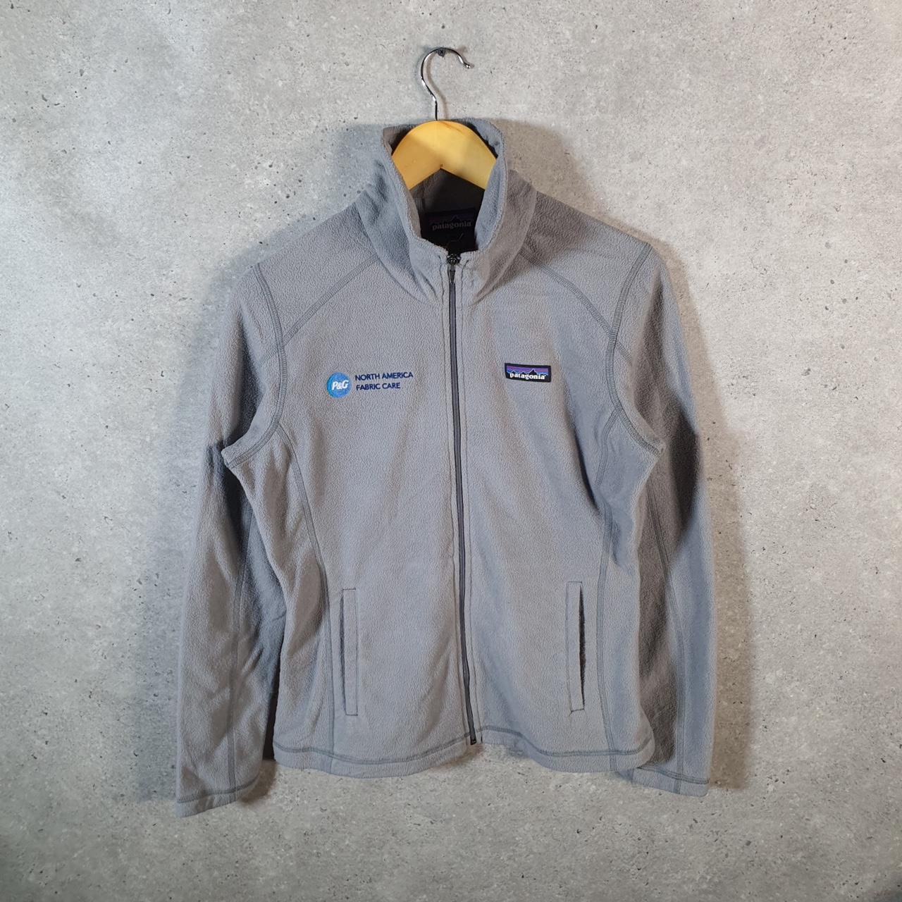 Vintage Patagonia Micro D Full Zip Pullover Sweatshirt Womens Small Grey Winter