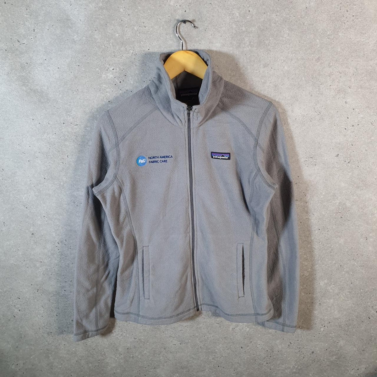 Vintage Patagonia Micro D Full Zip Pullover Sweatshirt Womens Small Grey Winter
