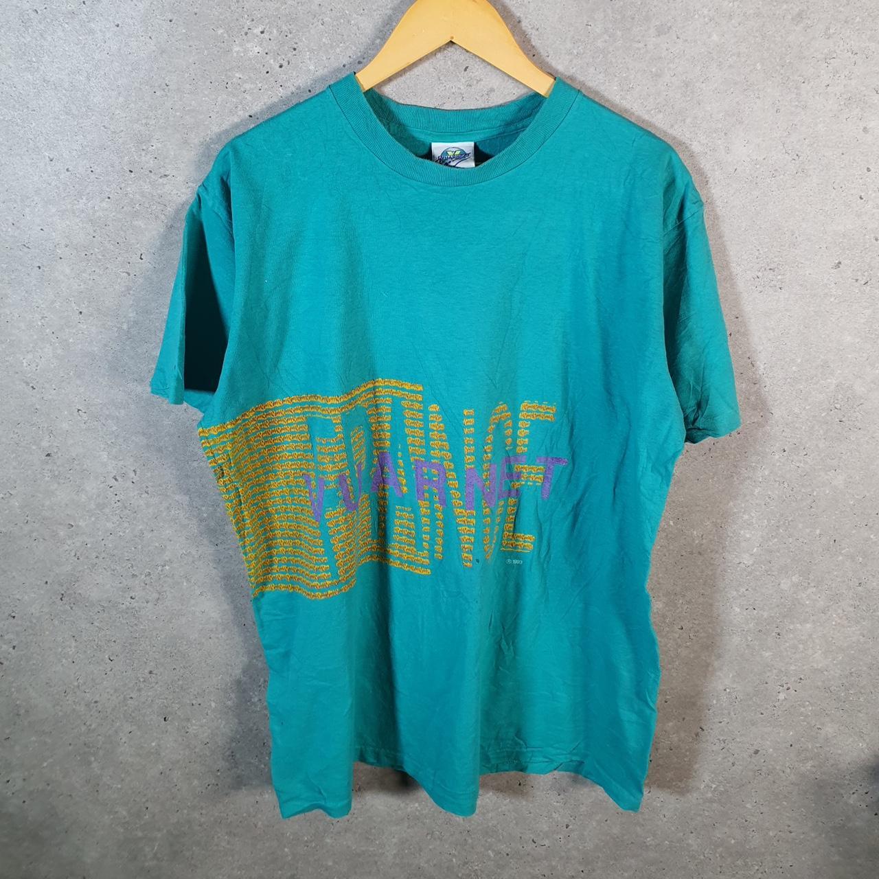 Vintage Vuarnet 1993 Graphic USA Single Stitch T Shirt Men’s XL Blue