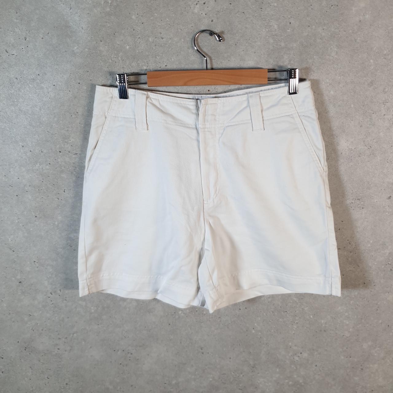 Vintage Dockers Shorts Jorts Cargo Womens W32 White Baggy Cotton