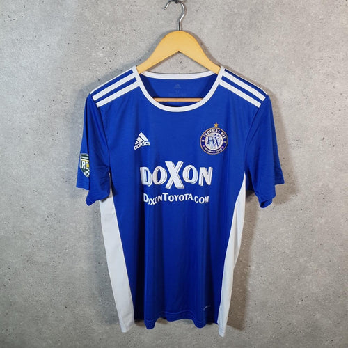 Adidas Federal Way Aeroready Football Soccer T Shirt Jersey Mens Medium Blue