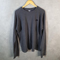 Vintage Nike 90s Knit Club Sweatshirt Mens XL Grey Swoosh Y2K Pullover Logo