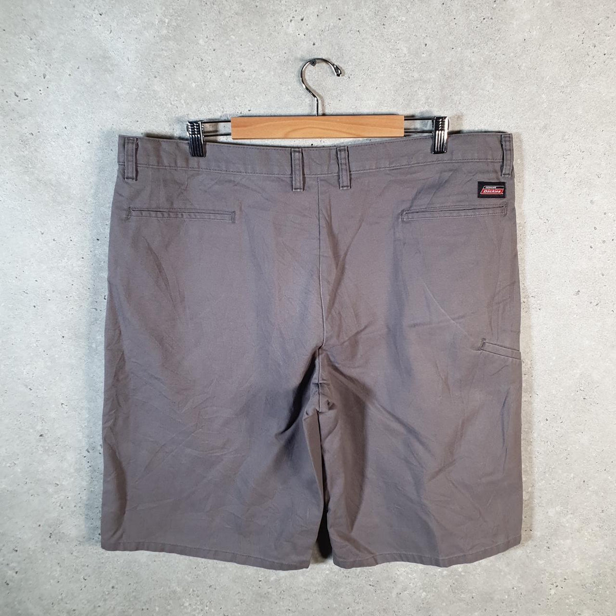 Vintage Dickies Baggy Chino Shorts Jorts Cargo Mens W40 Grey Regular Fit
