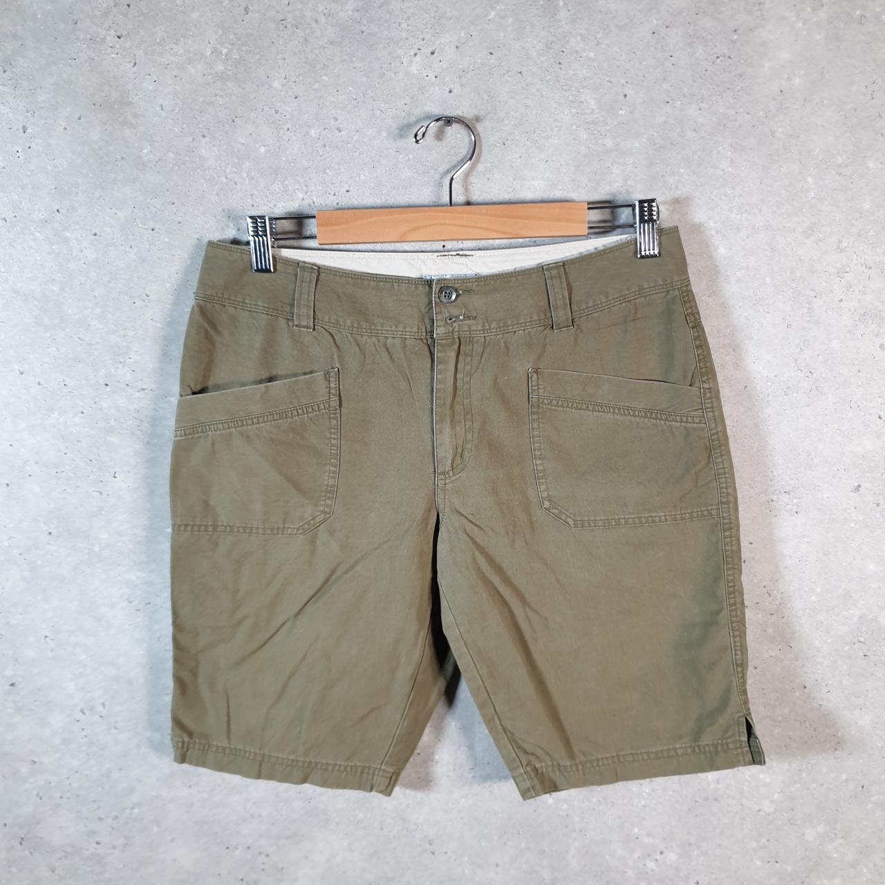 Vintage Columbia Cargo Shorts Womens UK10 Khaki Green Athletic Hiking