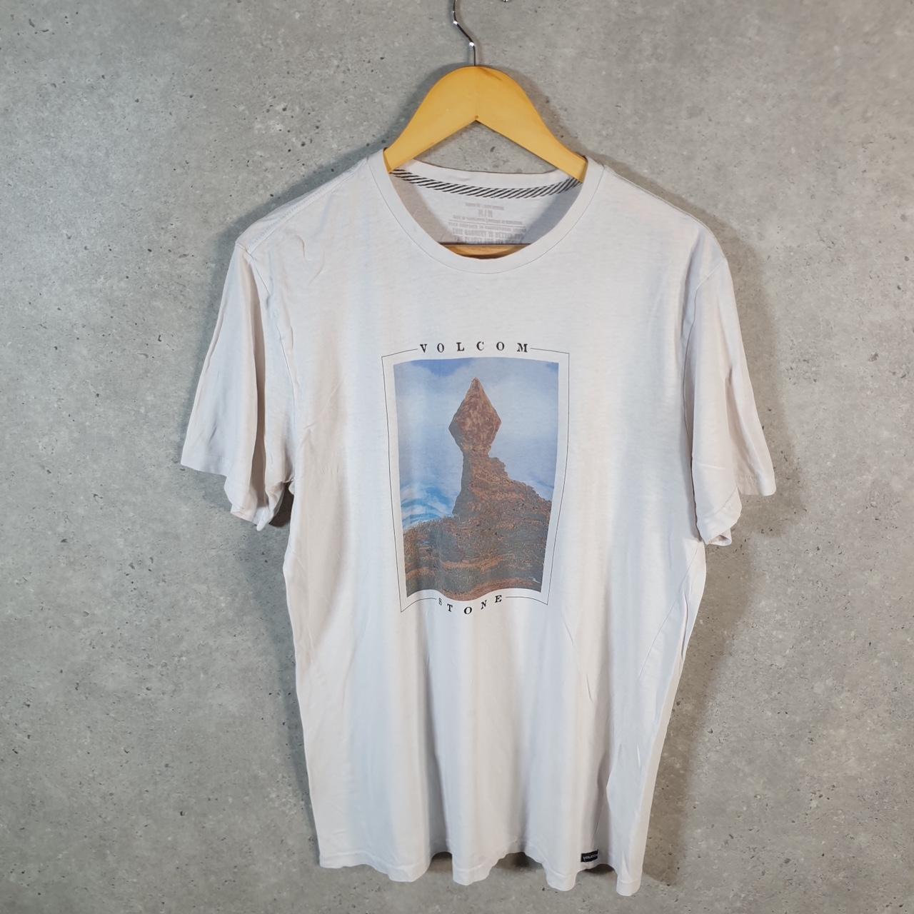 Vintage Volcom Stone Y2K T Shirt Men’s Medium White Casual Sports Logo Athletic