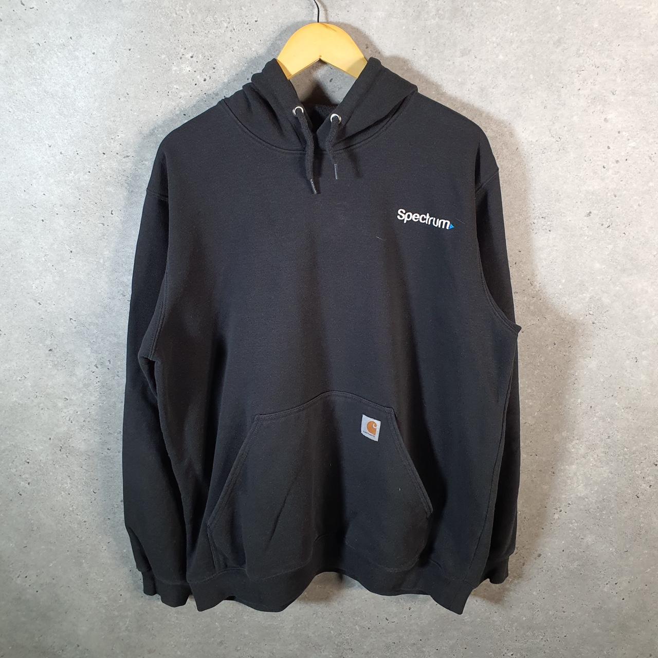 Vintage Carhartt Hoodie Mens Large Black Pullover Blank Sweatshirt USA Original Fit